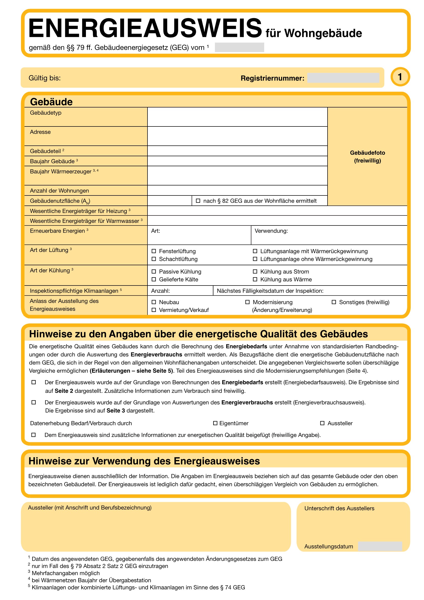 Energieausweis Seite 1